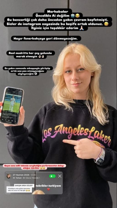 Arda Güler'e benzeyen kız sosyal medyayı salladı! Görenler "Yapay zeka mı?" diye sordu - Resim: 4