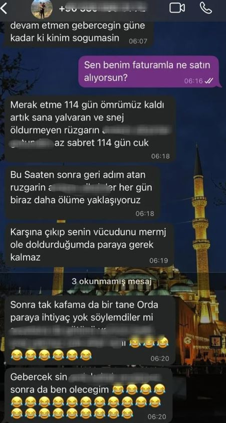 Kayınvalidesinin öldürdüğü damadın kan donduran mesajları: Senin vücudunu mermiyle dolduracağım! 'Kanını içeceğim' - Resim : 2