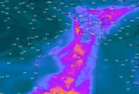 Marmara'ya yüzde 99.96.97 çarşamba girecek diyerek tarih verilmişti. Çarşamba günü nereden geleceği belli oldu. Libya'dan gelecek Marmara'ya tersten girecek - Resim : 1