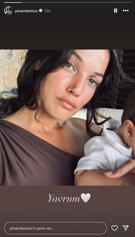 Pınar Deniz’den duygusal “Yavrum” paylaşımı! Oğlu Fikret Hakan ile yeni pozunu paylaştı - Resim: 5