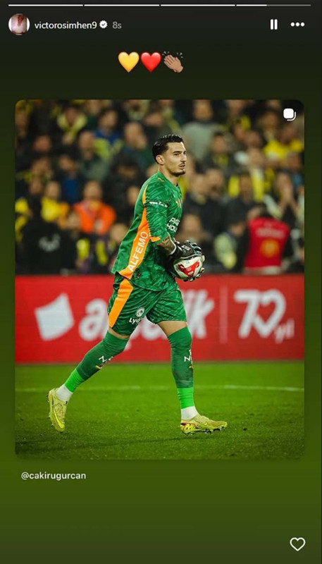 Osimhen'den Fenerbahçe derbisi sonrası üst üste paylaşımlar! Taraftarları mest etti! 4 takım arkadaşını övdü - Resim: 8