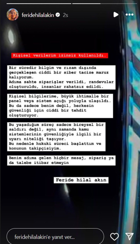 Ünlü şarkıcı Feride Hilal Akın soluğu savcılıkta aldı! "Hukuki süreç başlatıldı" diyerek duyurdu - Resim: 4
