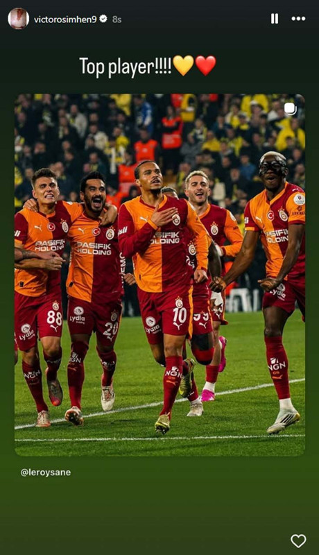 Osimhen'den Fenerbahçe derbisi sonrası üst üste paylaşımlar! Taraftarları mest etti! 4 takım arkadaşını övdü - Resim: 5