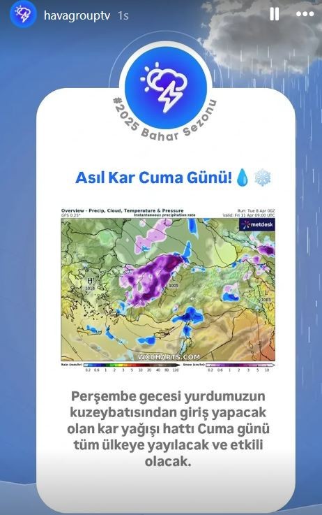 Türkiye'ye perşembe giriş yapacak, cuma günü tüm Türkiye'ye yayılacak - Resim : 1