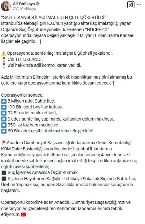 İstanbul'da sahte ilaç imal eden çeteye operasyon! Mağdurlar arasında kanser hastaları da var! - Resim : 1