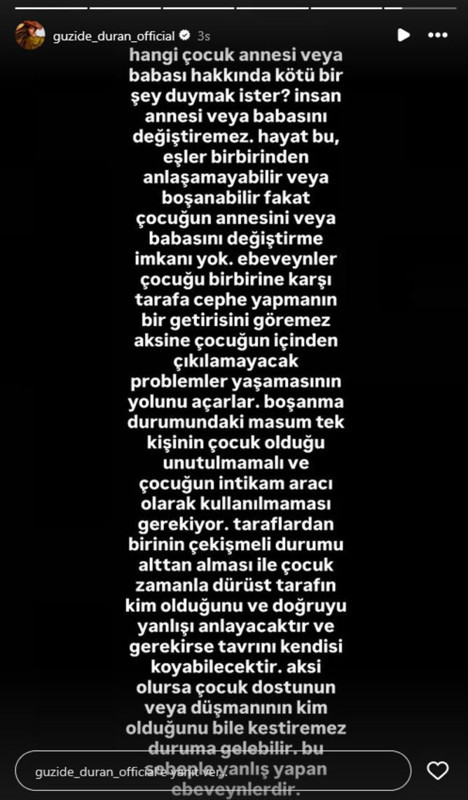 Boşanma aşamasındaki Güzide Duran'dan sert çıkış! "Çocuk intikam aracı olarak kullanılmamalı" - Resim: 6
