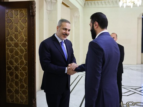 Hakan Fidan, Yaşar Güler ve İbrahim Kalın Şam'a gitti - Resim : 1