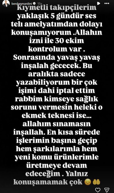 Ünlü şarkıcı Berdan Mardini bıçak altına yattı! Ameliyattan sonra 1 kelime bile konuşamadı - Resim: 5