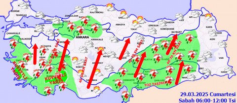 Meteoroloji'den peş peşe uyarı! Bayramda hava nasıl olacak? İşte il il hava durumu tahmin raporu.. - Resim: 1