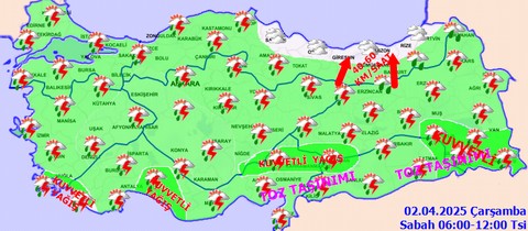 Meteoroloji'den Türkiye geneli için peş peşe uyarı: Olumsuzluklara karşı dikkatli ve tedbirli olun! - Resim: 1