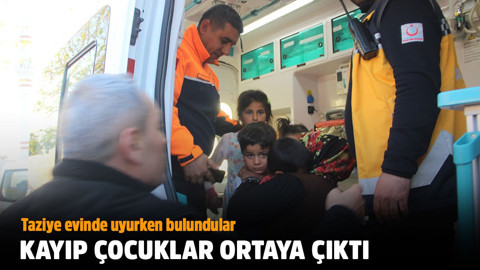 Kayıp 4 çocuk taziye evinde ortaya çıktı!