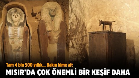 Mısır'da üst düzey yetkililerin defnedildiği 4 bin 500 yıllık mezar keşfedildi