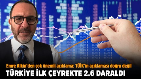 Ekonomi 1. çeyrekte yüzde 2,6 daraldı!