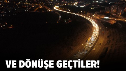 Bayram tatili dönüş trafiği başladı