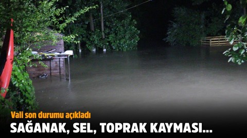 Düzce'de aşırı yağış ve toprak kayması