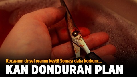 Öfkeli kadın kocasının cinsel organını kesti