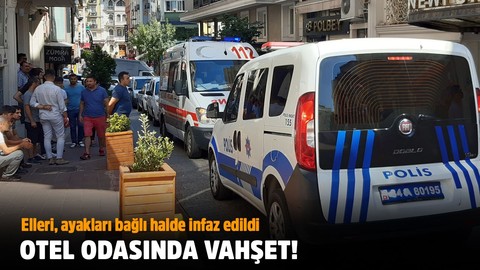 Otel odasında vahşet