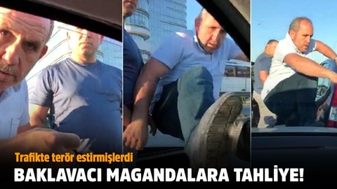 Trafik magandalarına tahliye