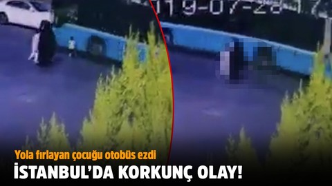 Yola fırlayan çocuğu halk otobüsü ezdi