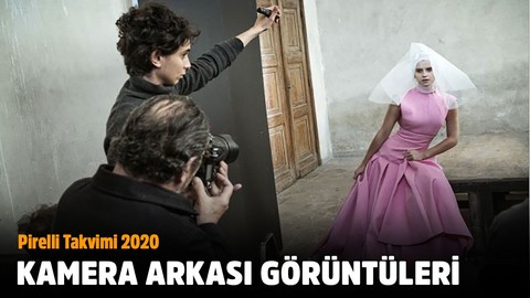 Pirelli Takvimi 2020 çekimlerinin kamera arkası görüntüleri