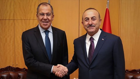 Çavuşoğlu ile Lavrov'dan Suriye görüşmesi