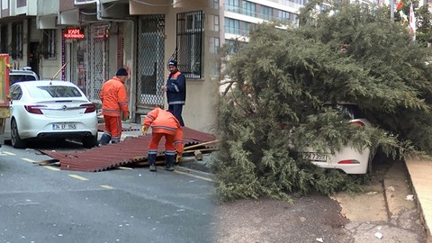 İstanbul'u fırtına vurdu!