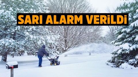 Meteorolojiden kar uyarısı ve sarı alarm!