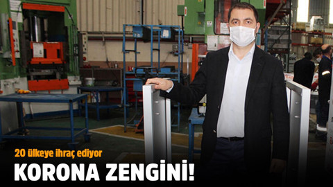 Üretmeye başladığı dezenfeksiyon kabinini 20 ülkeye ihraç ediyor