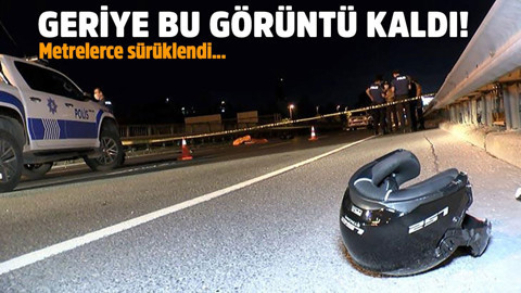 Metrelerce sürüklendi! Geriye bu görüntü kaldı