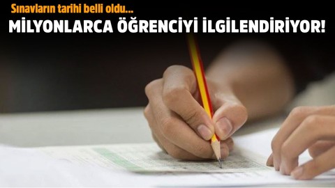 Milyonlarca öğrenciyi ilgilendiriyor! Sorumluluk sınavlarının tarihi belli oldu
