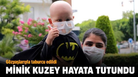 Yunanistan’dan gelen ilikle hayata tutunan minik Kuzey gözyaşlarıyla taburcu oldu