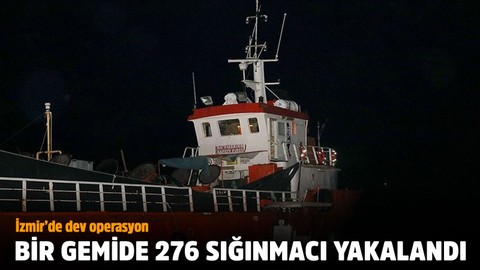 İzmir'de 276 sığınmacı yakalandı
