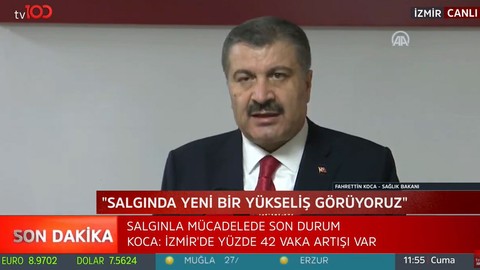 Bakan Koca: Vaka sayısı ülke genelinde artışa geçti