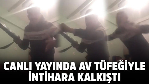 Canlı yayında av tüfeğiyle intihara kalkıştı