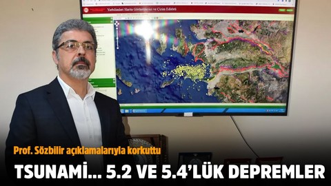 İzmir'den Muğla'ya tsunami uyarısı, 5.2'lik ve 5.4'lük artçı depremler! Prof. Dr. Sözbilir açıklamalarıyla korkuttu