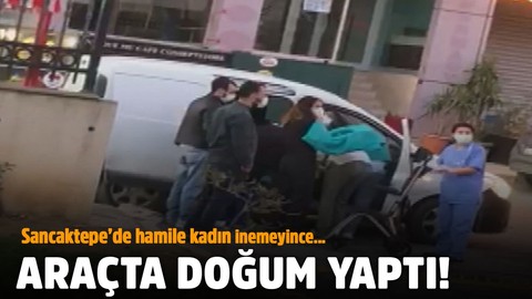 Hamile kadın, bakın nerede doğum yaptı?