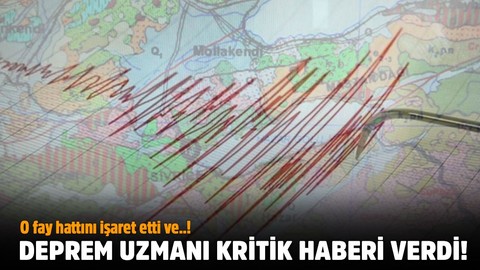 Deprem uzmanı kritik haberi verdi!.. O fay hattını işaret etti ve..!