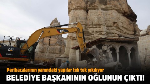 Peribacalarının yanındaki yapılar bir bir yıkılıyor