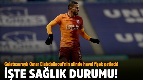 İşte havai fişek patlamasında yaralanan Galatasaraylı Omar'ın son durumu!