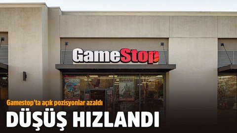 Gamestop'ta açık pozisyonlar azaldı, düşüş hızlandı
