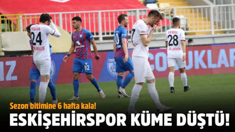 Eskişehirspor küme düştü!