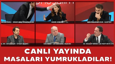 Canlı yayında büyük gerilim! Masaları yumrukladılar