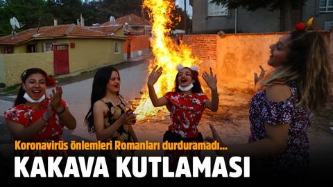 Korona onları durduramadı.. Romanlar Kakava'yı evlerinin önünde böyle kutladı