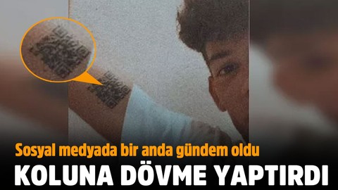 Sosyal medya onu konuşuyor! Aşı barkodunu dövme yaptırdı