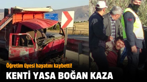 Afyonkarahisar'da feci kaza! Otomobille kamyon çarpıştı, 3 kişi hayatını kaybetti