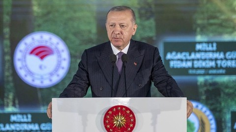 Erdoğan: "Hedefimiz 2023 sonuna kadar dikilen fidan sayısını 7 milyara ulaştırmak"