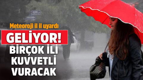 Meteoroloji'den son dakika uyarısı! Bugün dışarı çıkmaya hazırlananlar dikkat