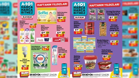 A101 aktüel ürünler kataloğu yayınlandı! A101 15-21 Ocak aktüel ürünler indirimli fiyat listesi