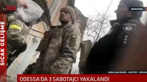 Ukrayna'daki gazeteci canlı yayın sırasında gözaltına aldı