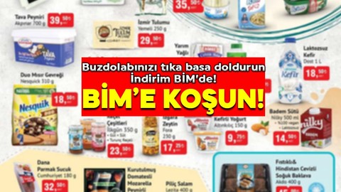 BİM 5 Temmuz kataloğunda her şey çok ucuza! BİM 5 Temmuz aktüel kataloğunda peynir, süt çeşitleri, sucuk, piliç, salam, sosis, temizlik ürünlerinde indirim yağmuru!